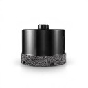 Diamantová vrtací korunka 90 mm se závitem M10 Pro úhlovou brusku Pájený diamant Černá Suché vrtání do dlažby mramoru žuly a skla 1