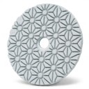 Diamantový lešticí kotouč 100 mm Krok 2 Pro suché i mokré leštění Pryskyřičné pojivo Suchý zip Modrý Leštění žuly betonu a mramoru 3
