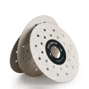 Diamantový řezný a brusný kotouč 100 mm Otvor 20 mm Tloušťka 1 mm Pro úhlovou brusku Stříbrný Suché řezání dlažby mramoru a kamene 3