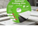 Diamantový řezný kotouč 115 mm Pájený Tloušťka 1 mm Otvor 22,23 mm Pro úhlovou brusku Zelený Řezání slinutého kamene mramoru a skla 4