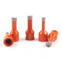 Diamantový vrták 12 mm so závitom M14 pre uhlovú brúsku Vakuovo pájený diamant Oranžová Suché vŕtanie do dlažby mramoru žuly a skla 1