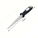 Diamantslibesten med håndtag, dobbeltsidet flad og buet design, slibesten til knive, sakse og værktøj, have og køkken 5