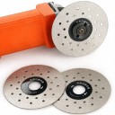 Diamantzaag- en slijpschijf 100 mm Gat 20 mm Dikte 1 mm Voor haakse slijper Zilver Droog snijden van tegels, marmer en steen 2