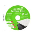 Diamentowy tarczowy dysk 125 mm Spawany Grubość 1 mm Otwór 22,23 mm Do szlifierki kątowej Zielony Cięcie kamienia syntetycznego, marmuru i szkła 3