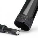 Diamond Core Drill Bit 35 mm with M10 Thread for Angle Grinder Soldered Diamond Black Dry Drilling into Marble, Granite and Glass 6