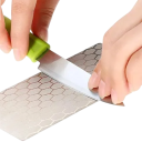 Diamond Knife Sharpener 800 Grit Ultra-Thin Sharpening Stone with Honeycomb Surface for Sharpening Kitchen Knives and Tools on the Go 3