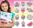 Diamond Stickers Sweets and Desserts 12 pcs Creative Set Colourful Gems for Crafting Pictures Children Hobby Set 2