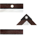 Διαφανής αδιάβροχη πλαστική μεμβράνη κήπου 3x3 μ 0,18 χιλ. με μεταλλικές θηλιές Ανθεκτική σε άνεμο, βροχή και παγετό Θερμική μόνωση για φυτά 5
