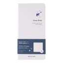Diario settimanale con disegno blu di un uccello in bianco 187 x 94 mm con pianificazione di 53 settimane per giorno e pagine a quadretti per appunti 1