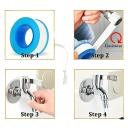 Dichtungsband für Gewinde 10 Stück PTFE weiß wasserdichtes Dichtband für Sanitär- und Heimwerkeranwendungen 4