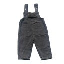 Dicker Jeans-Overall für Babys aus Baumwolle Einfarbiger Overall für Kleinkinder mit Tasche und Knöpfen Stilvoller Unisex-Overall für Jungen und Mädchen 4