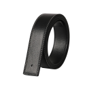 Dierovaný opasok bez pracky z pravej kože 3,8 cm Široký kožený opasok na výmenné spony Elegantný opasok z hovädzej kože na každodenné nosenie 1