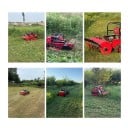Dieselová sekačka na trávu YTL-550S s dálkovým ovládáním, záběr 80 cm, pásový podvozek, nože z manganové oceli, na svahy a vysokou trávu 6