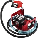 Dieselpolttoainepumppu 220V 155W 35 × 30 × 23 cm metallirakenne punainen musta dieselkapasiteettien siirtämiseen 1