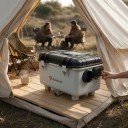 Dieselverwarming 8 kW 12 V 24 V en 230 V Tank 6 l LCD-paneel Bluetooth en afstandsbediening Afmetingen 16 x 30,5 x 42 cm Wit Voor campers 2