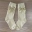 Dievčenské bavlnené ponožky s mašľou - 5 párov 3