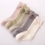 Dievčenské bavlnené ponožky s mašľou - 5 párov 4