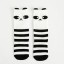 Dievčenské čierno-biele ponožky 7