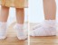 Dievčenské členkové ponožky s volánikmi 3