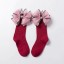 Dievčenské dlhé ponožky s mašľou 7