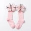 Dievčenské dlhé ponožky s mašľou 9
