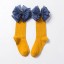 Dievčenské dlhé ponožky s mašľou 12