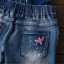 Dievčenské džínsové kraťasy s trakmi J610 4