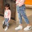 Dievčenské džínsy s čerešňami L2129 2