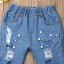 Dievčenské džínsy s perlami L2154 2