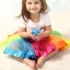 Dievčenské farebná sukne L1007 2