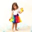 Dievčenské farebná sukne L1007 3