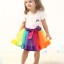 Dievčenské farebná sukne L1007 5