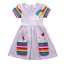Dievčenské farebné šaty N80 2