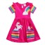 Dievčenské farebné šaty N80 1