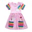Dievčenské farebné šaty N80 5