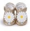 Dievčenské kožené sandále s kvetom 3