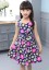 Dievčenské kvetované šaty N88 7