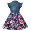 Dievčenské kvetované šaty 1