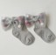 Dievčenské ponožky s mašľou A777 11