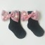 Dievčenské ponožky s mašľou A777 4