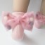 Dievčenské ponožky s mašľou A777 3