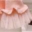 Dievčenské ružové šaty N97 1