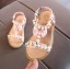 Dievčenské sandále s perlami 7