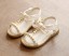 Dievčenské sandále s perlami 2