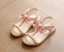 Dievčenské sandále s perlami 3