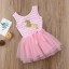 Dievčenské šaty s jednorožcom - Ružové 4