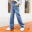 Dievčenské široké džínsy L2150 2