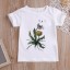 Dievčenské tričko s kvetinou 11