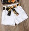 Dievčenské tričko s kvetmi a kraťasy L1126 4