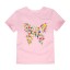 Dievčenské tričko s Motýľom J3290 14